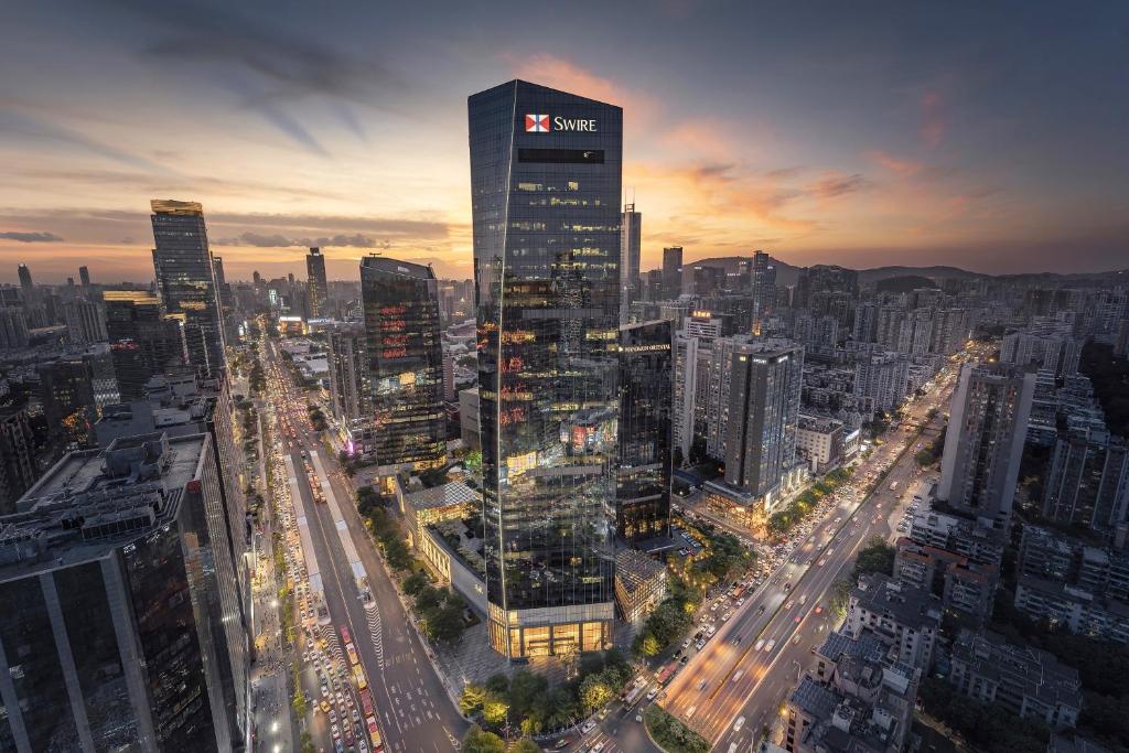 榆漫居高空城景酒店-深圳福田会展中心皇岗口岸下沙地铁站KKone店, Šen-čen