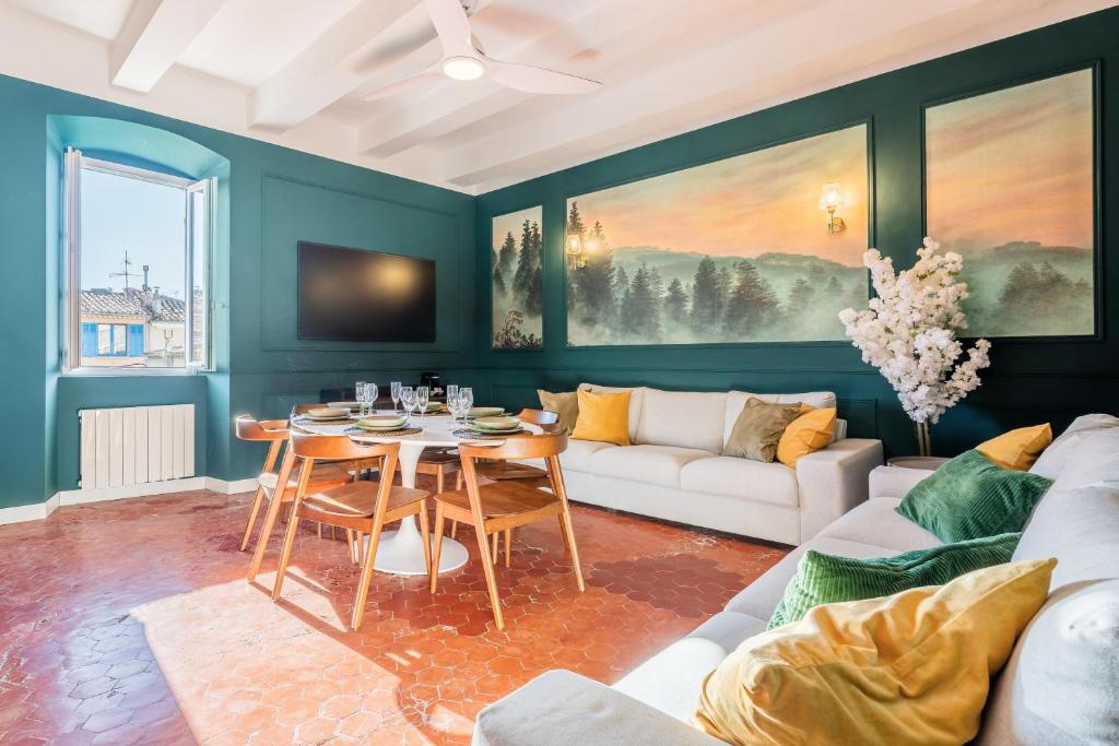 Escale Capucines - 3 chambres doubles 95 m2 décoré chic et élégant idéal groupes, La Ciotat