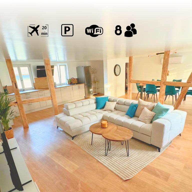 Grand appartement chaleureux, Steinbrunn-le-Bas