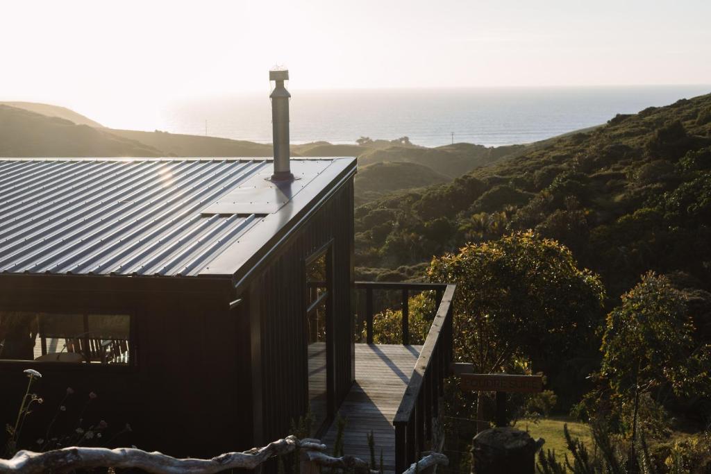 Foudre Suite with Hot Tub at Barrelled Wines Raglan, Raglan