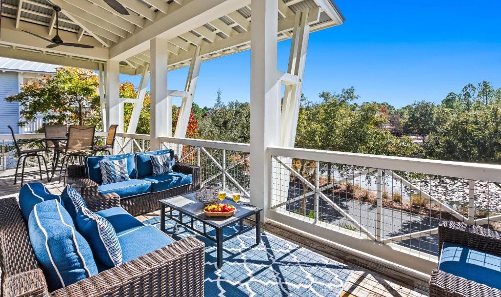 Lake-Front Serenity, Watercolor, Santa Rosa Beach