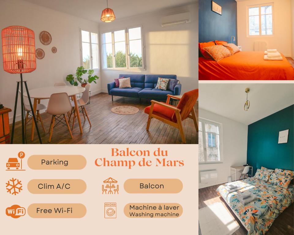 Balcon du Champ de Mars - #Parking #Air Conditioner #Clim, Angoulême