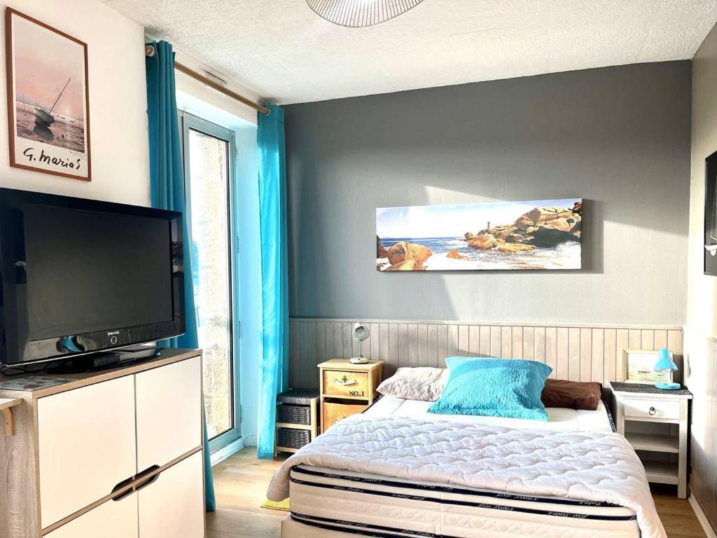 Studio cosy pour 2 pers. avec parking à Perros-Guirec, près de la plage St Guirec - FR-1-368-436 - 2