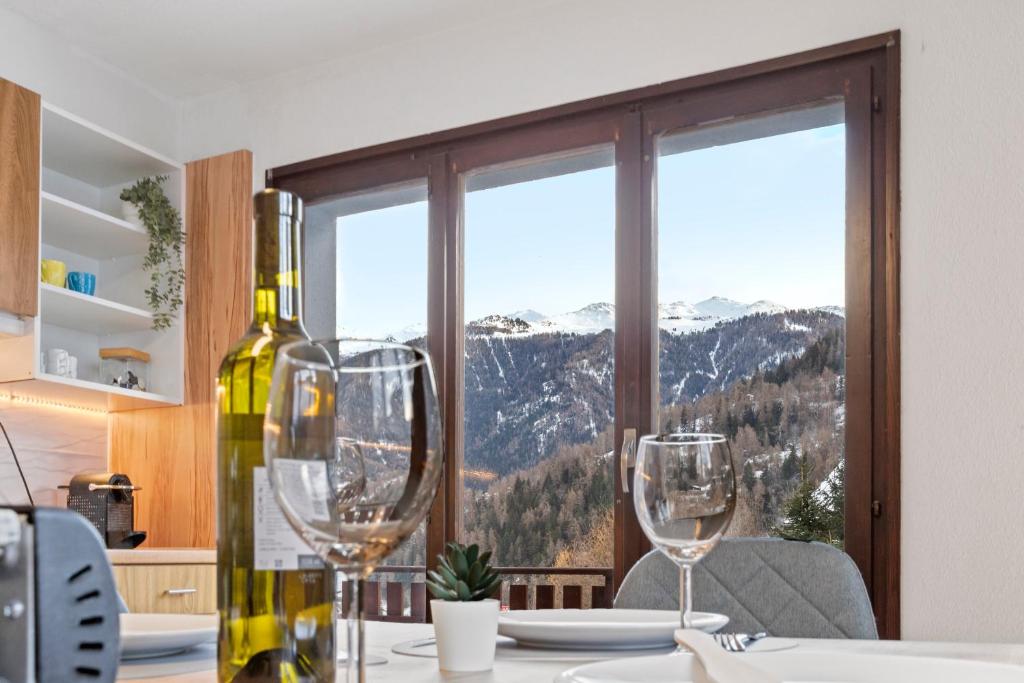Bel appartement avec vue alpine, Nendaz