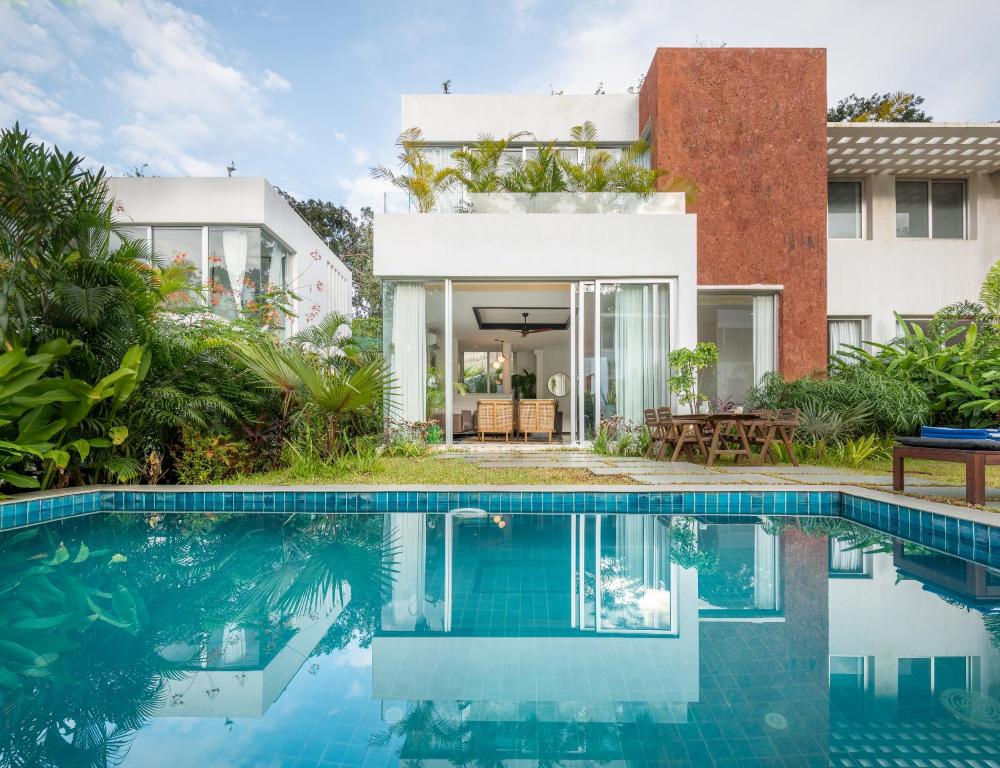 La Zamora, 3BHK Villas near Vagator & Anjuna Beach, North Goa with Private Pool, Garden, Terrace & S 전경