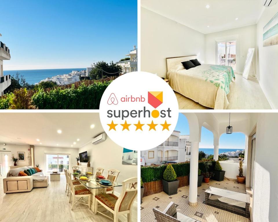 BrisaMarVilas Sea view, 5 min Walk to Town & Beach, Albufeira