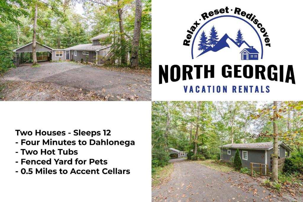 New Listing! Two Houses - 4 Minutes to Dahlonega, Dahlonega