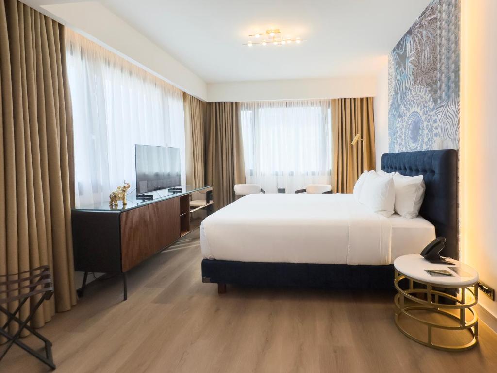 Modern room at Luwian Athens Boutique Hotel