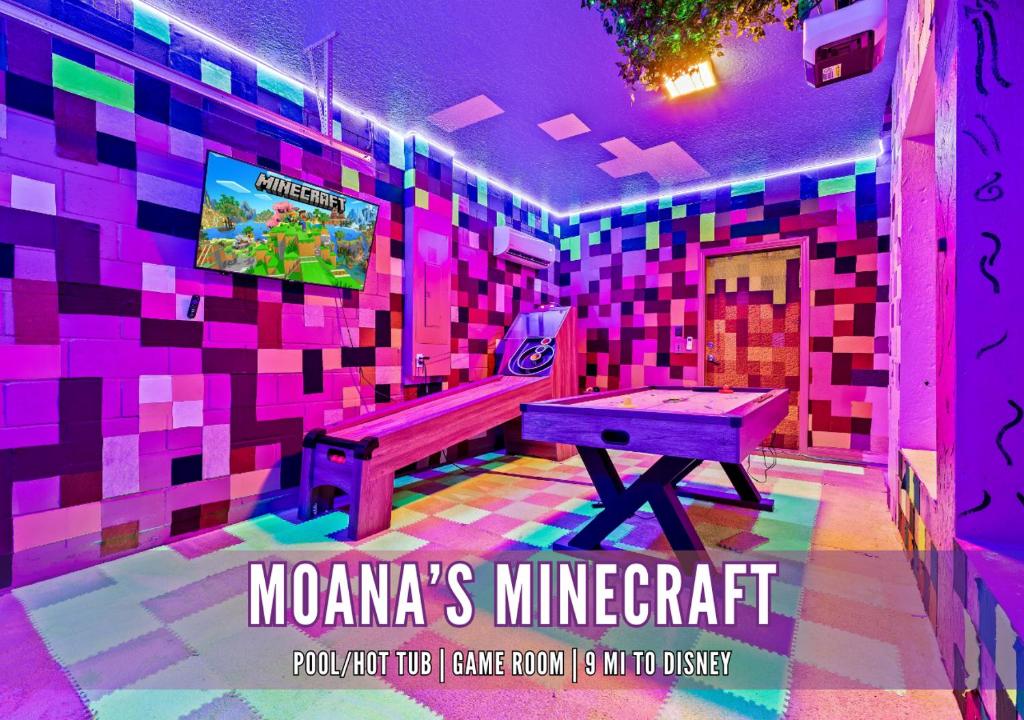 Minecraft Game Room, Themed, Pool & Hot Tub, Windsor at Westside Resort, Kissimmee
