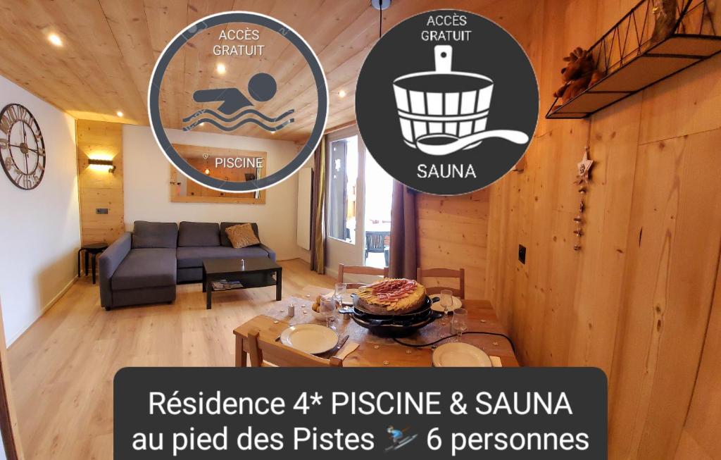 Douillet 33 m² piscine et sauna - 6 pers - 2