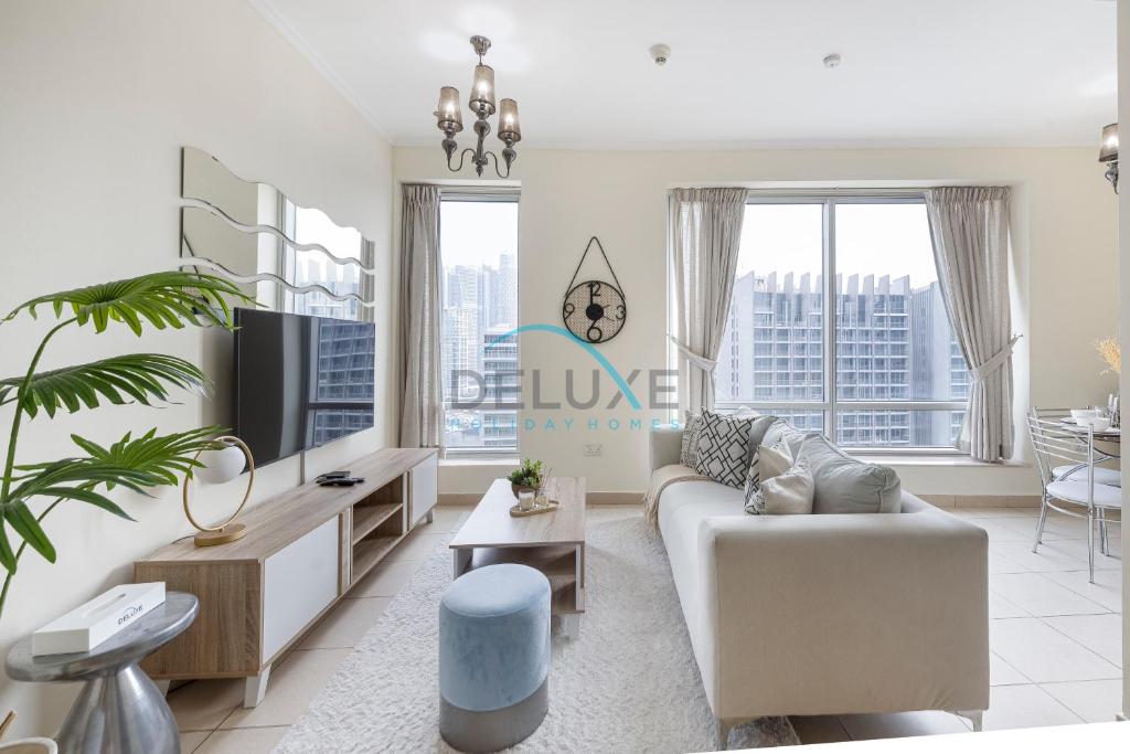 Tranquil 1BR in Burj Views Tower B, Downtown by Deluxe Holiday Homes, Dubaj