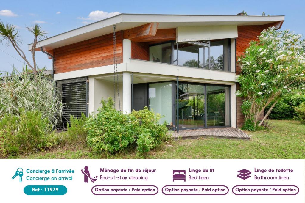 950m plage - Maison architecte 4 adultes - 2enfants - 3