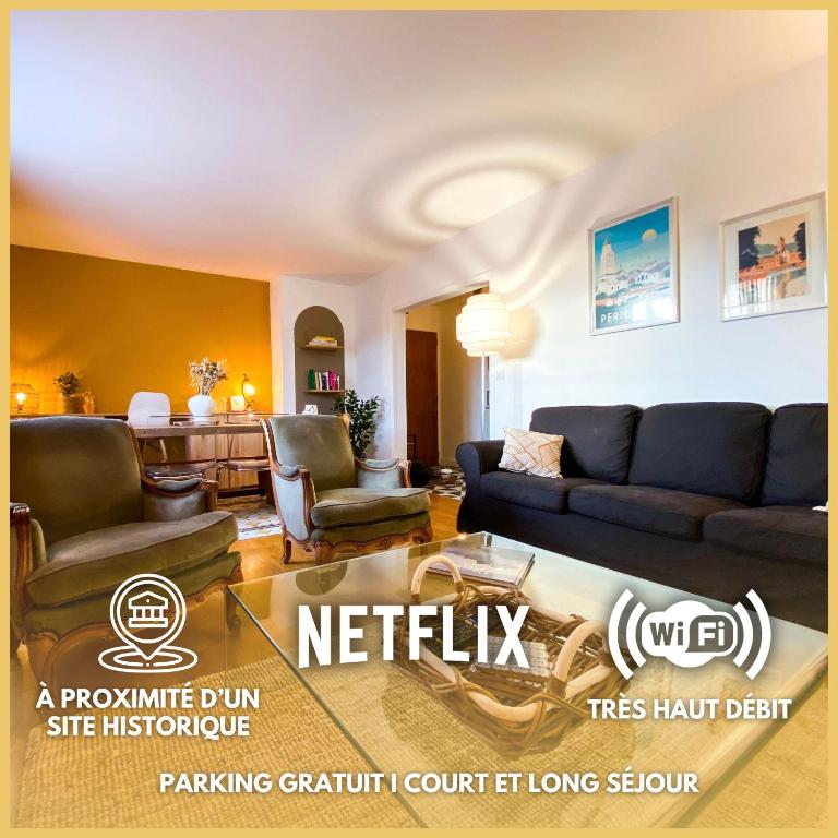 Appartement familial- 3 chambres avec vue Tour de Vésone - 2