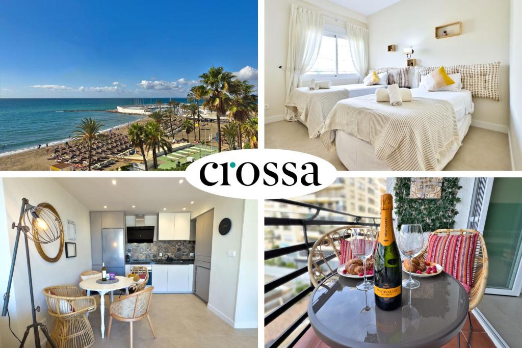 Boho Chic Apt, Frontline Sea & Paseo Views, Marbella