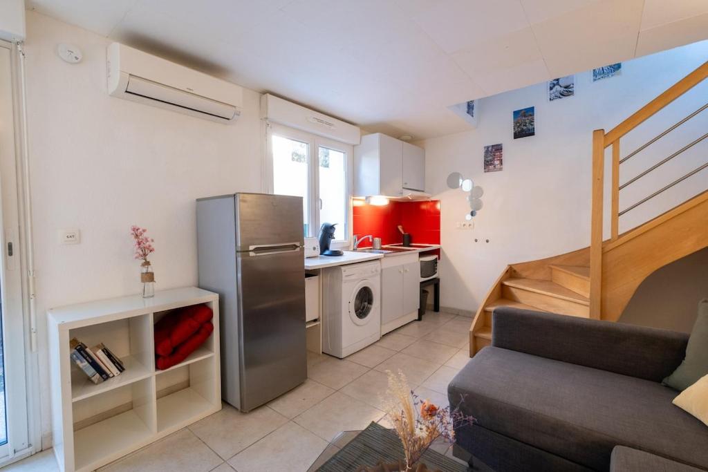 Appartement climatisé avec la terrasse, deux pas du métro, Stadium, Toulouse - 2
