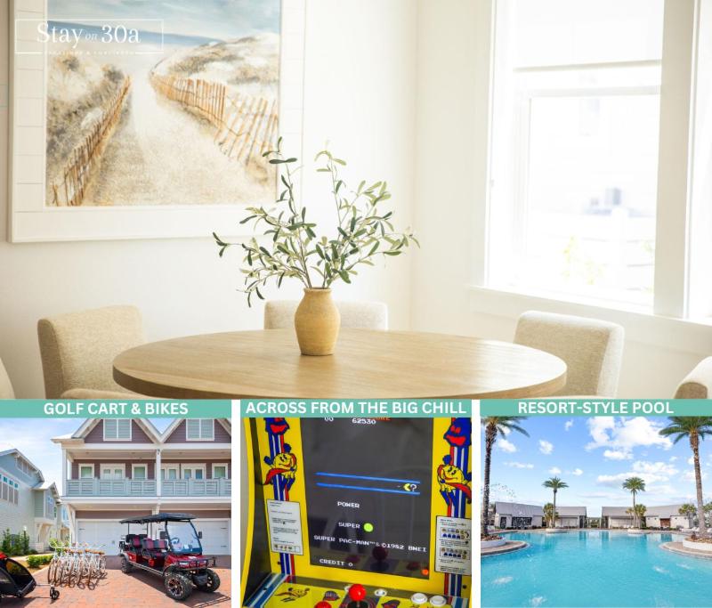 Swept Away by Stay on 30A- Pool, Bikes, Golf Cart, Inlet Beach