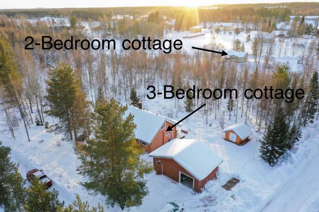 Log cottages in 10 min from Santa Claus Village-Sauna&FreeParking, Rovaniemi