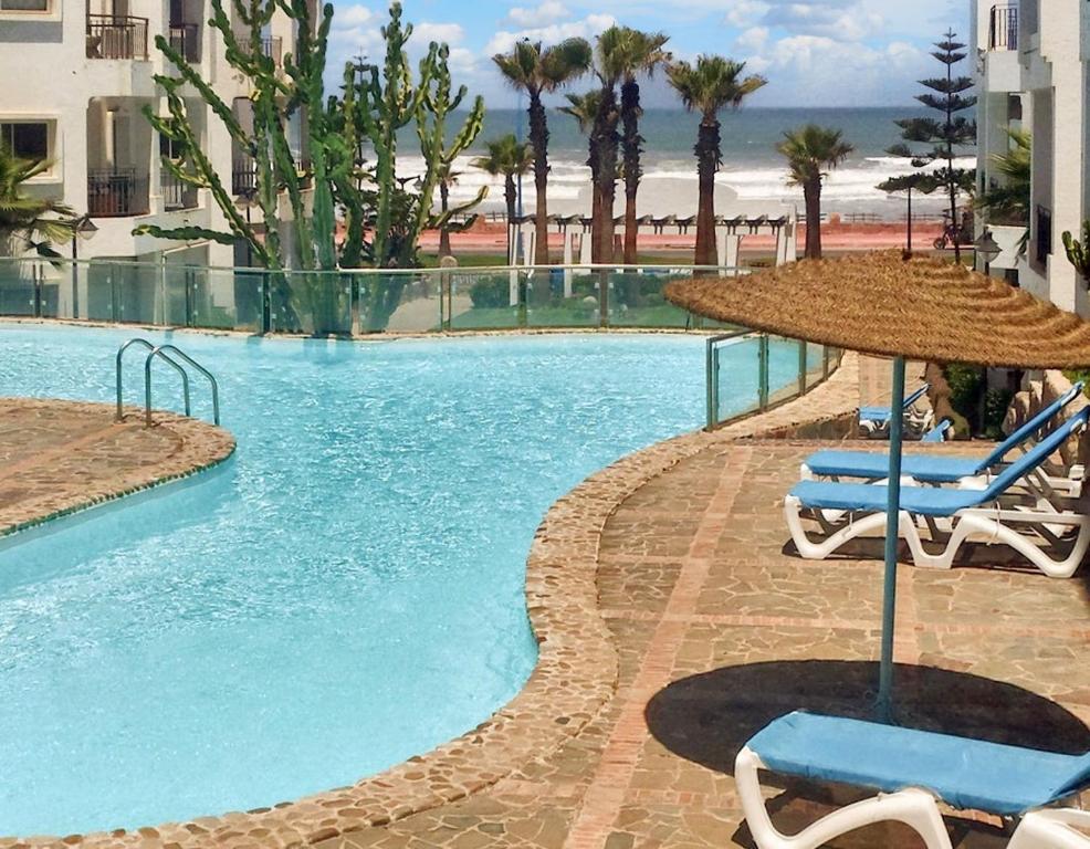 Comfortable Apartment with Pool in Tamaris - 75 m² - Sea View, Dar Bouazza