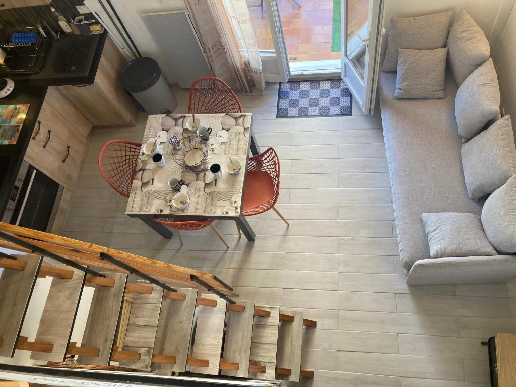 Gruissan: T2 Mezzanine 6 pers, proche plage, parking privé - FR-1-796-35 - 2