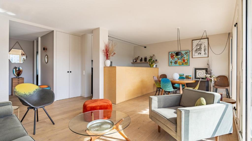APPARTEMENT avec vue sur la Seine 10' en voiture de Paris et de la Tour Eiffel - 5