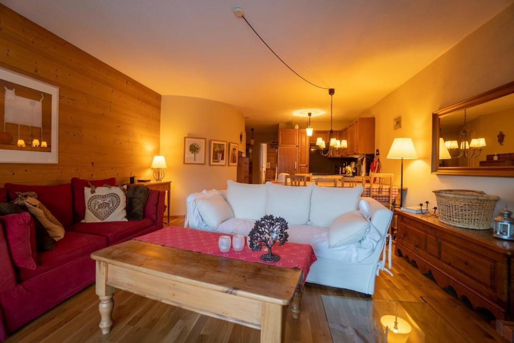 Anémone 11 - 2 chambres cosy, balcon plein sud avec vue sur les montagnes, Gryon