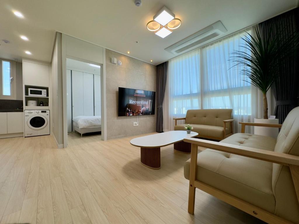 Daejeon Yuseong Eunhasu D&M Residence 共用ラウンジ/TVエリア