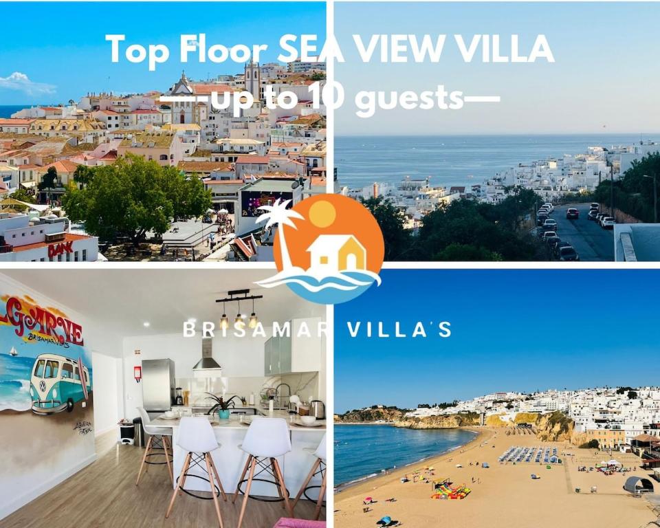BrisaMarVilas Sea view, 5 min Walk to Town & Beach 12e13, Albufeira