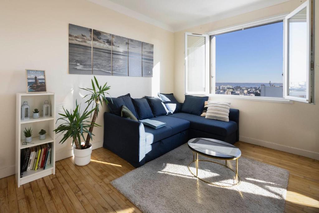 Vue mer / Jaurès-Centre-Ville / Appart Lumineux, Brest