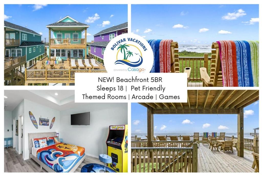 Jolly Roger - Themed Beachfront 5BR with Arcade, Gilchrist