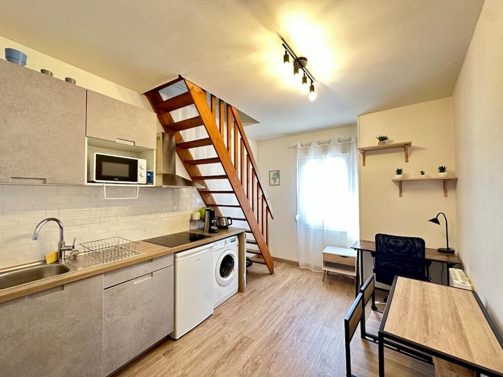 Duplex Aristide Briand 5 min gare-DABNB - 5