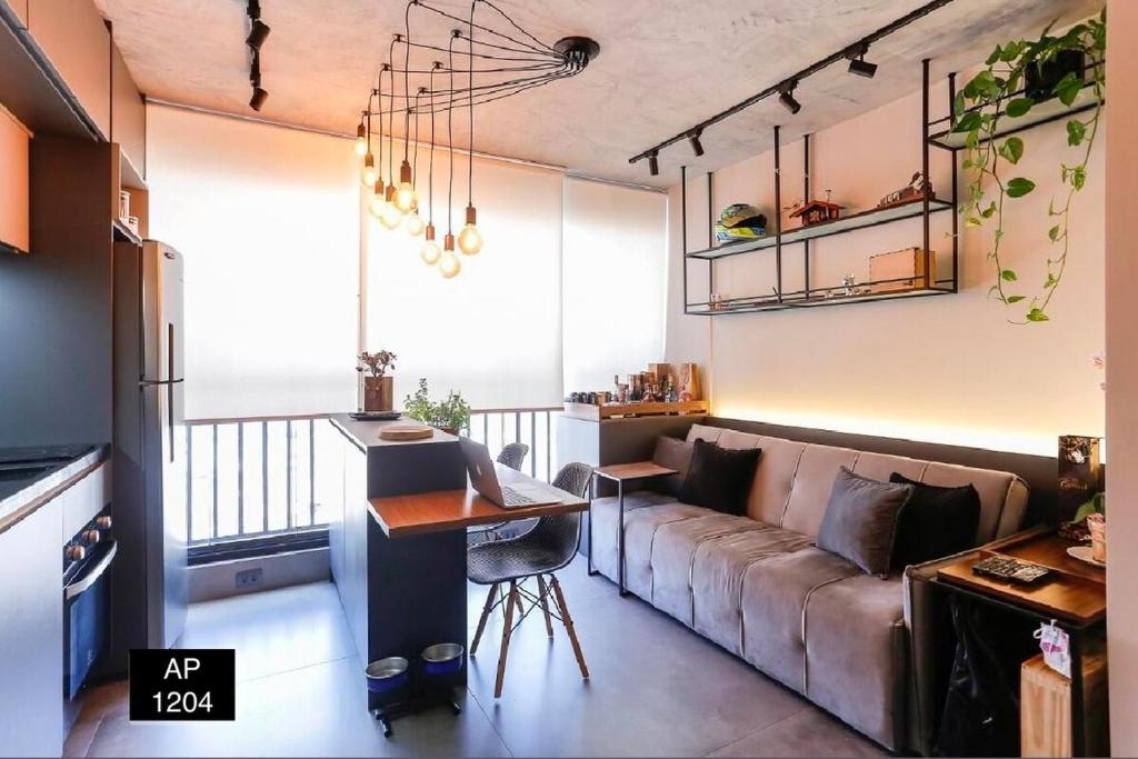 Studio 1204 Com Vista Livre e Andar Alto, São Paulo