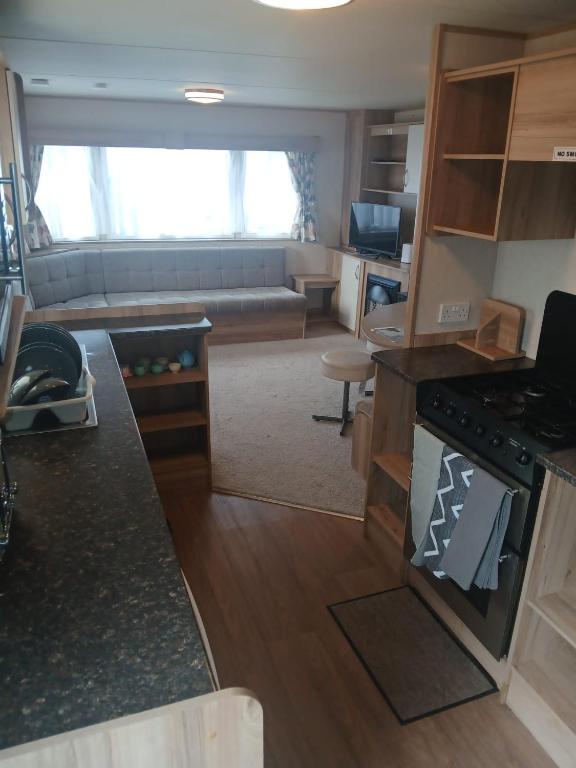 Caravan on Lyons winkups holiday park, Kinmel Bay