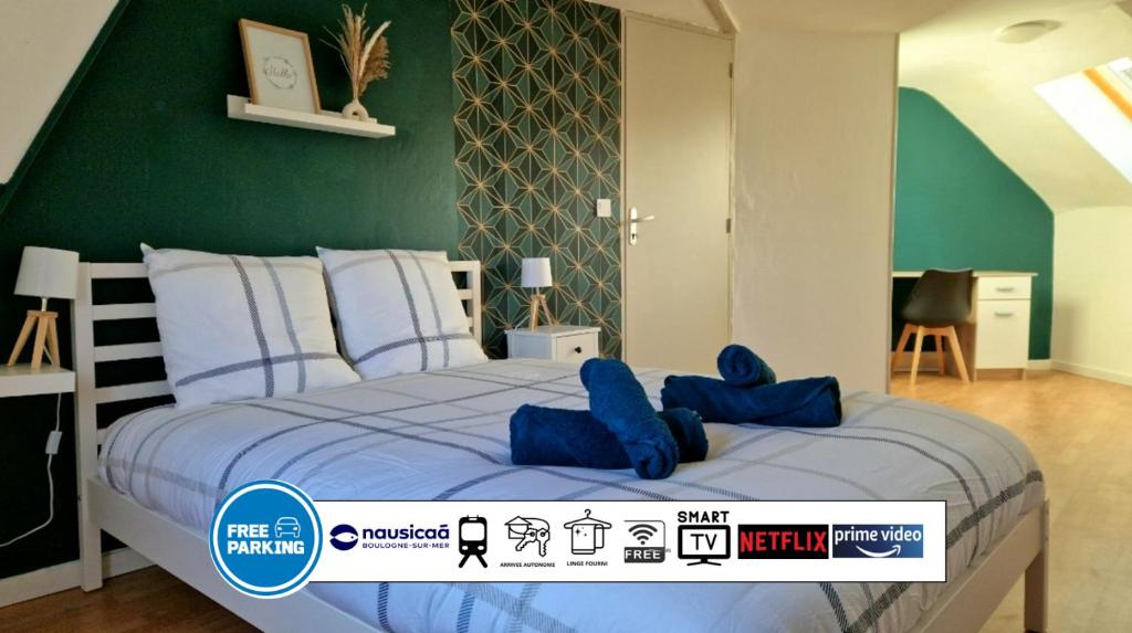 Proche Nausicaa, gare & remparts, spacieuse maison 3 chambres, cour privée, parking gratuit, Adaptée aux vélos - 3