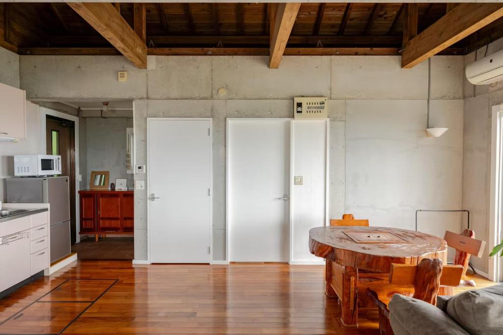 Kitchen, PANORAMA Ocean View Cottage in Okinawa Main island