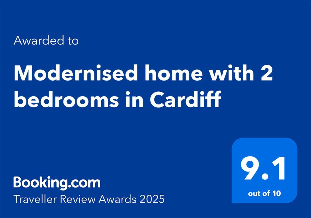 Modernised home with 2 bedrooms in Cardiff, Cardiff