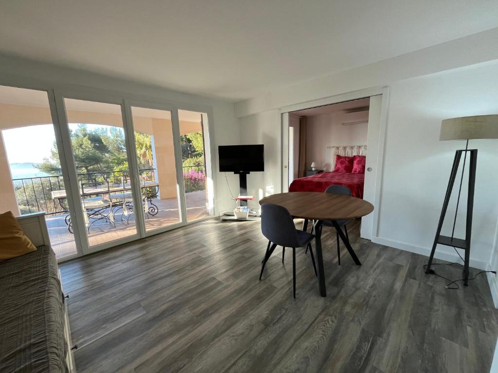 Bas de villa, vue mer, terrasse, clim, piscine - 5