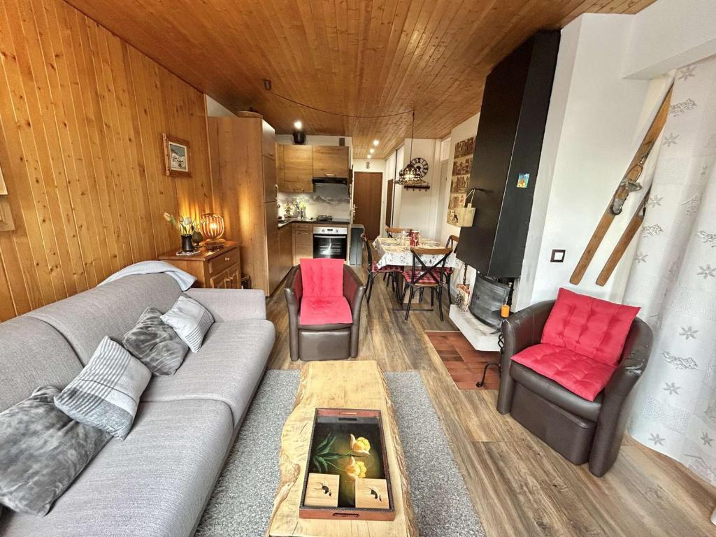 Appartement 2 Pièces + Coin Nuit, 4-6 Couchages avec Balcon et Parking à Megève - FR-1-597-191 - 2