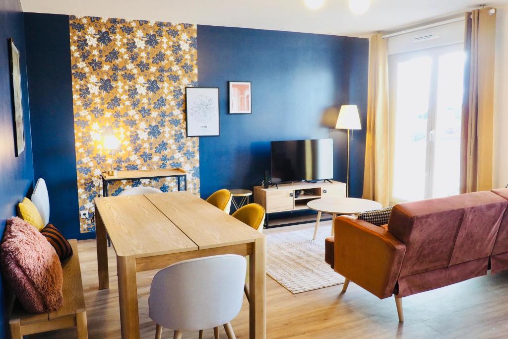 Charming apartment - private parking, balcony, Caen