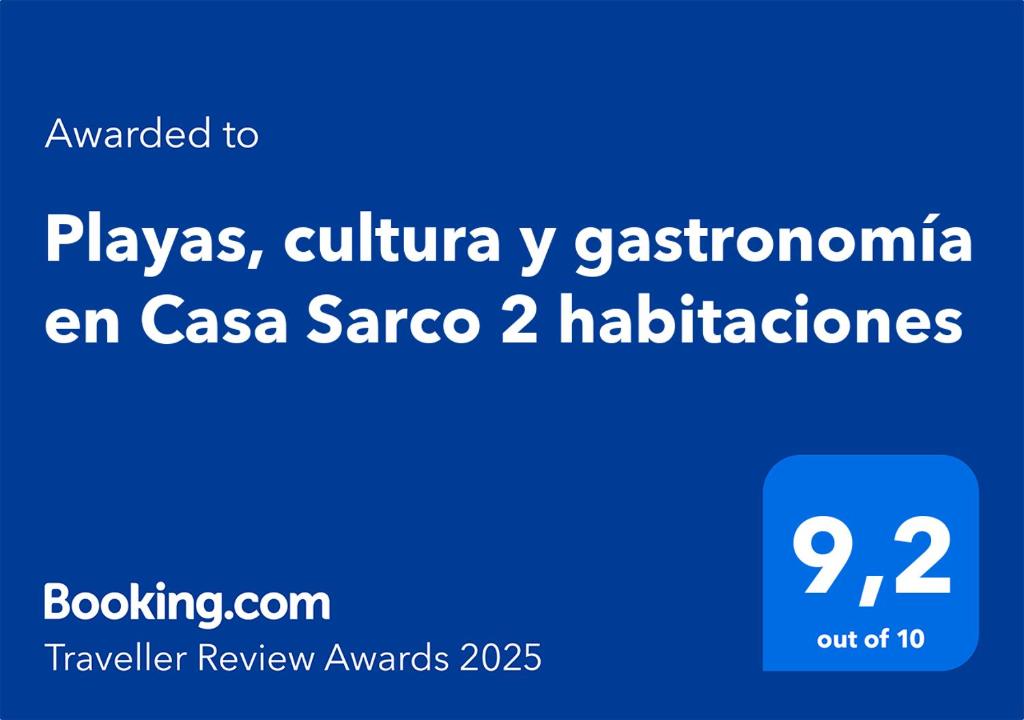 Playas, cultura y gastronomía en Casa Sarco 2 habitaciones, San Fernando