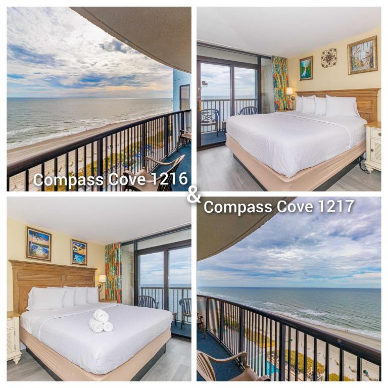 Oversized 6BR Multi-Unit Suite-Oceanfront Compass Cove 1216 and 1217, Myrtle Beach