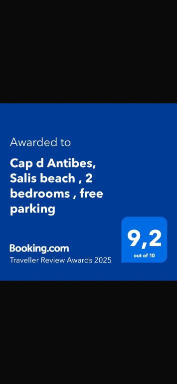 Cap d Antibes, Salis beach , 2 bedrooms , free parking - 2