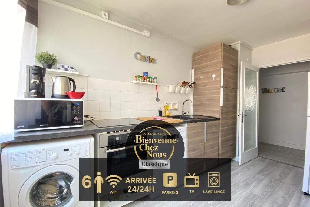 Cosy, spacieux avec 3 chambres et espaces de travail - Pres Bas, Clermont-Ferrand