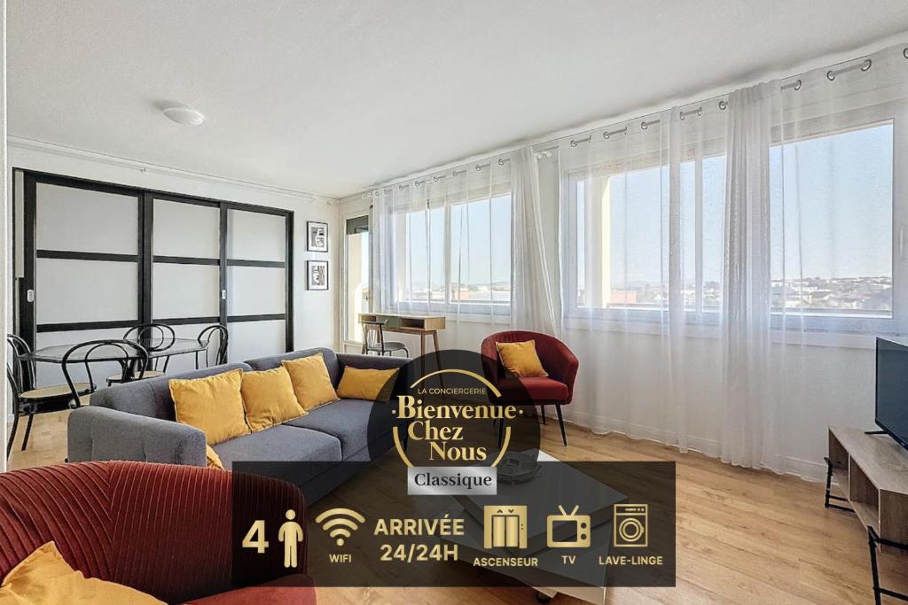 Le quai 52 - Spacieux & Lumineux & Gare SNCF Albert Elisabeth B, Clermont-Ferrand