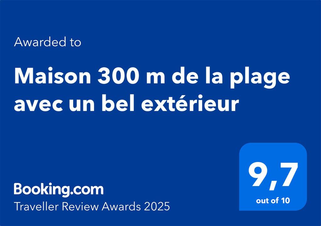 Maison 300 m de la plage avec un bel extérieur - 2