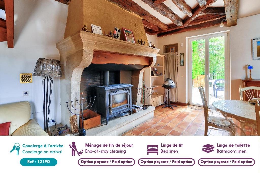 Maison en pierre avec une terrasse, ideal pour 4 - 3