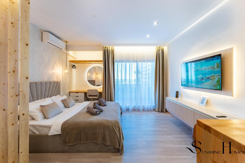 Seaview beachfront studio with aqua park & balcony - 3
