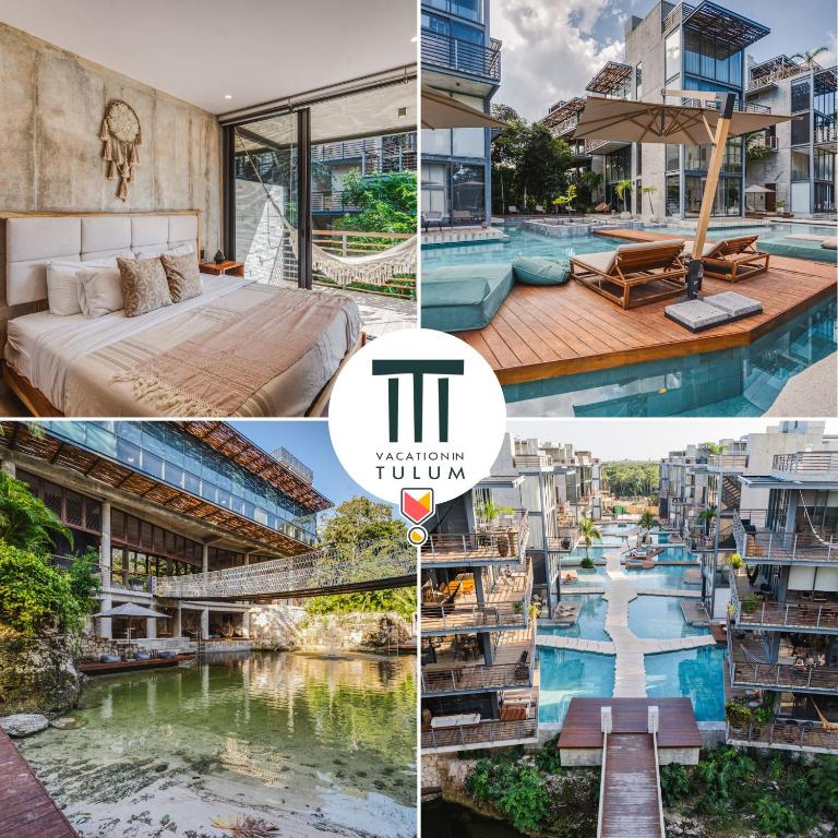 Classy 1BR on Private Cenote Big Gym Roof Pool, Tulum