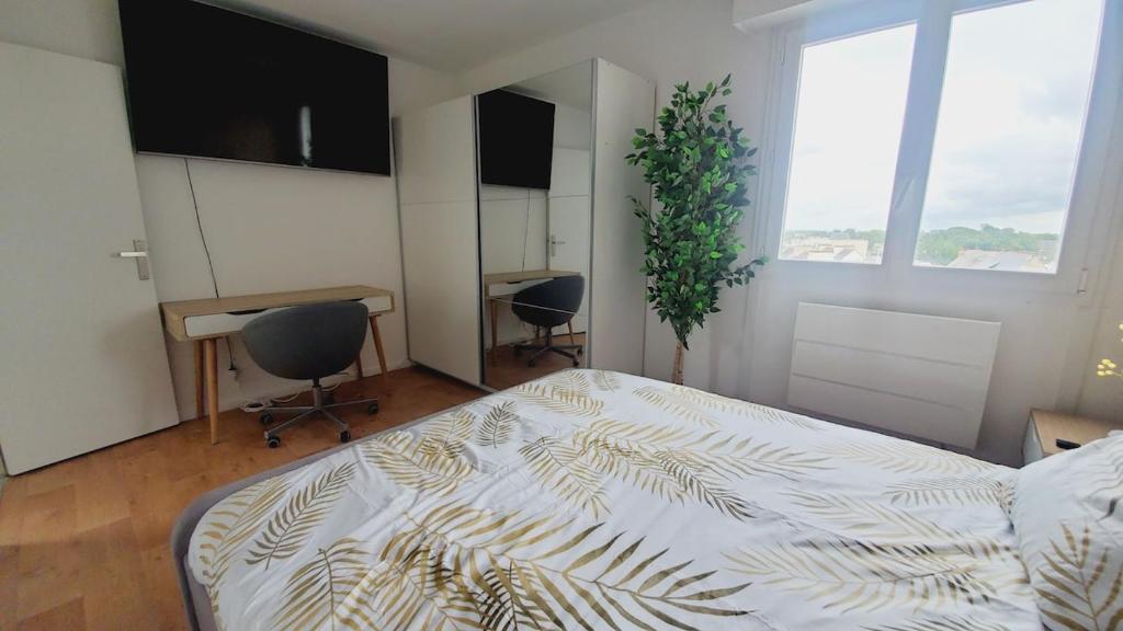 centre ville, T2, superbe vue, parking privé - 4