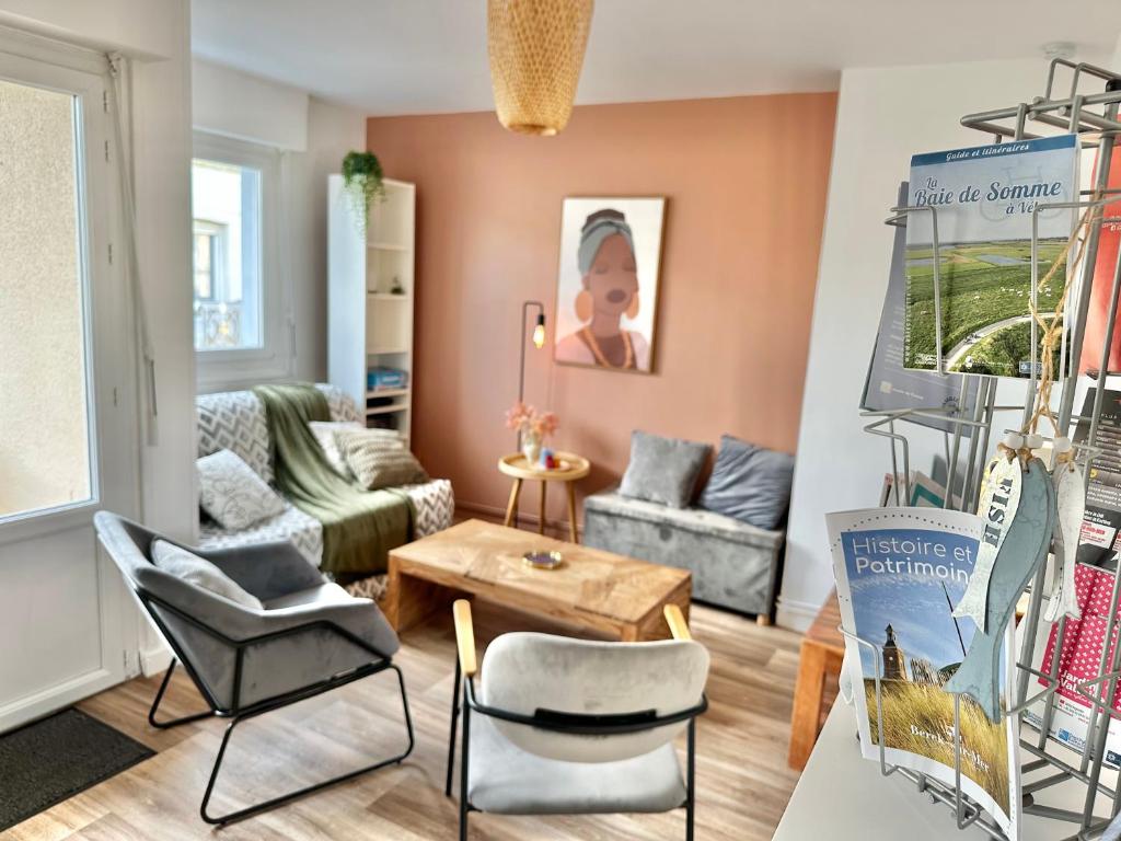 MARIE - Appartement 6 pers avec Balcon Vue latérale mer à Berck - 3
