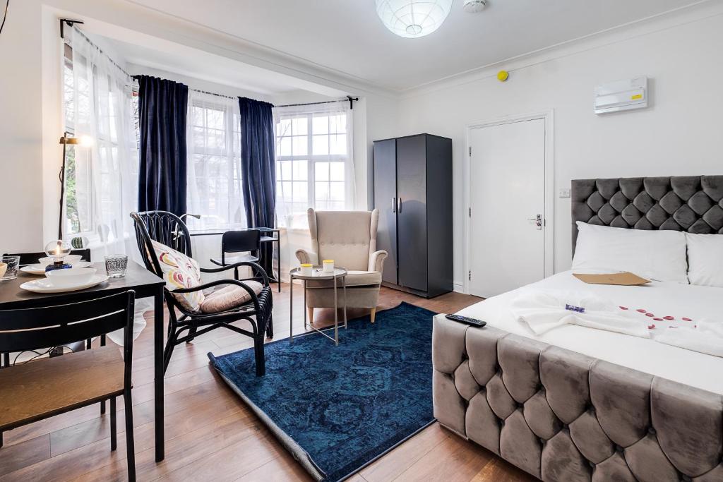 Wembley NFL Studio, Free Parking, 25 min Central London, Premium Amenities, Book Xmas Now!, Colindale